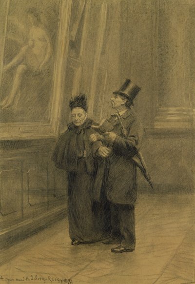 Visite du musée, 1897 - Remy Cogghe